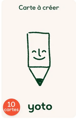 Cartes à créer et autocollants (pack de 10)